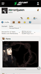 Mobile Screenshot of mirrorqueen.deviantart.com