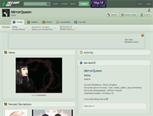 Tablet Screenshot of mirrorqueen.deviantart.com