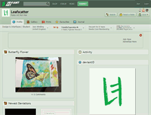 Tablet Screenshot of leafscatter.deviantart.com