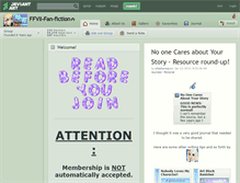 Tablet Screenshot of ffvii-fan-fiction.deviantart.com