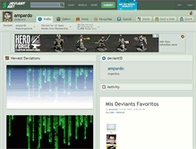 Tablet Screenshot of ampardo.deviantart.com