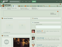 Tablet Screenshot of barfungus.deviantart.com