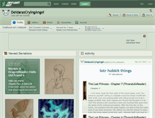 Tablet Screenshot of deidarascryingangel.deviantart.com