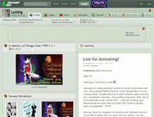 Tablet Screenshot of lynling.deviantart.com