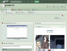 Tablet Screenshot of jackhighwind.deviantart.com