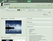 Tablet Screenshot of friskyq325.deviantart.com