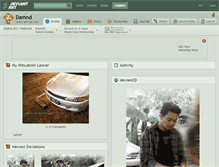 Tablet Screenshot of damnd.deviantart.com