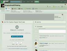 Tablet Screenshot of dreamafraidofwaking.deviantart.com