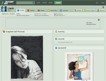 Tablet Screenshot of llanir.deviantart.com