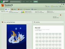 Tablet Screenshot of firenekos78.deviantart.com