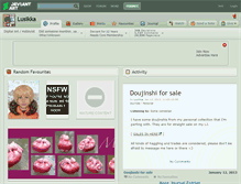 Tablet Screenshot of lusikka.deviantart.com