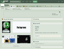Tablet Screenshot of hostes.deviantart.com