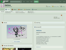 Tablet Screenshot of makijose.deviantart.com