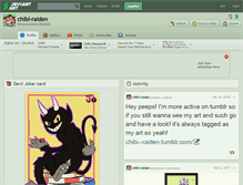 Tablet Screenshot of chibi-raiden.deviantart.com