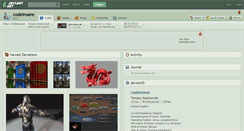 Desktop Screenshot of codeinsane.deviantart.com