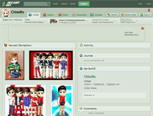 Tablet Screenshot of chloebo.deviantart.com