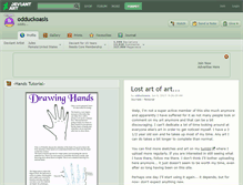 Tablet Screenshot of odduckoasis.deviantart.com