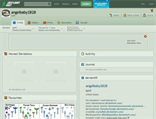 Tablet Screenshot of angelbaby2828.deviantart.com