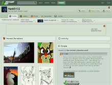 Tablet Screenshot of hank5132.deviantart.com