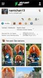 Mobile Screenshot of namichan13.deviantart.com