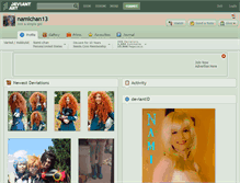 Tablet Screenshot of namichan13.deviantart.com