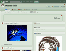 Tablet Screenshot of nocturnalartist03.deviantart.com