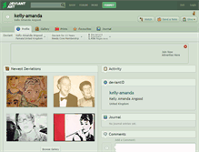 Tablet Screenshot of kelly-amanda.deviantart.com
