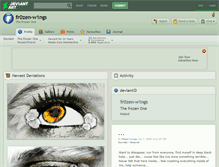 Tablet Screenshot of fr0zen-w1ngs.deviantart.com
