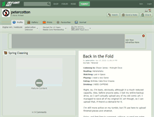 Tablet Screenshot of petercotton.deviantart.com