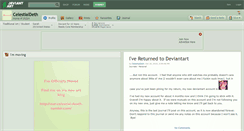 Desktop Screenshot of celestialdeth.deviantart.com