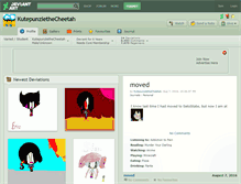 Tablet Screenshot of kutepunziethecheetah.deviantart.com