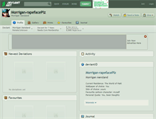 Tablet Screenshot of morrigan-rapefaceplz.deviantart.com