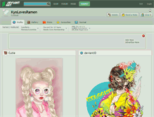 Tablet Screenshot of kyolovesramen.deviantart.com