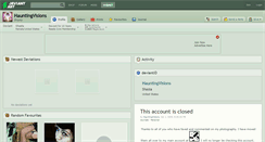 Desktop Screenshot of hauntingvisions.deviantart.com