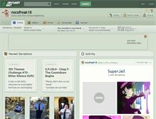 Tablet Screenshot of nocofreak18.deviantart.com