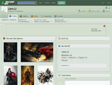 Tablet Screenshot of liewjj.deviantart.com