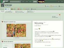 Tablet Screenshot of lordsnoopy.deviantart.com