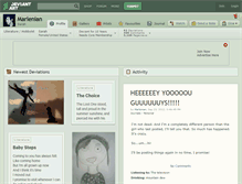 Tablet Screenshot of marlenian.deviantart.com