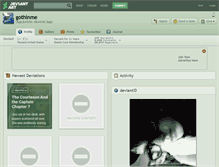Tablet Screenshot of gothinme.deviantart.com