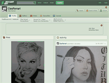 Tablet Screenshot of cleoferrari.deviantart.com
