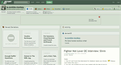 Desktop Screenshot of la-zombie-monkey.deviantart.com