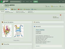 Tablet Screenshot of cherry-dahlink.deviantart.com