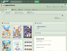 Tablet Screenshot of nagamehisawa.deviantart.com