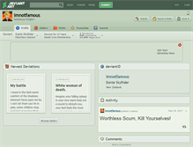 Tablet Screenshot of imnotfamous.deviantart.com