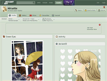 Tablet Screenshot of miruette.deviantart.com