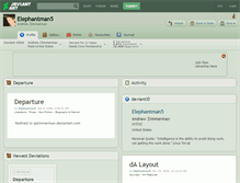 Tablet Screenshot of elephantman5.deviantart.com