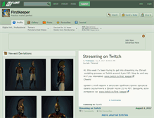Tablet Screenshot of firstkeeper.deviantart.com