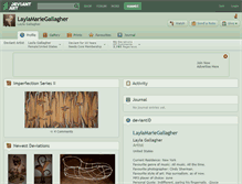 Tablet Screenshot of laylamariegallagher.deviantart.com