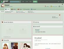 Tablet Screenshot of homari.deviantart.com