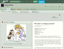 Tablet Screenshot of animejanice.deviantart.com